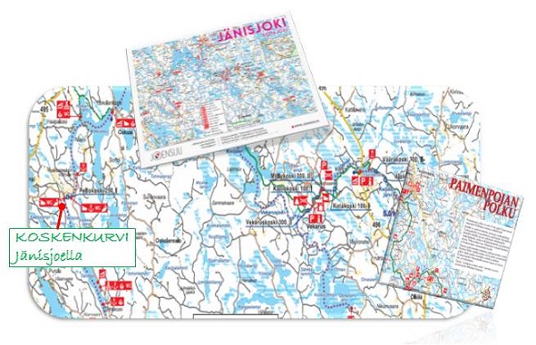 Koskialueet sijainti